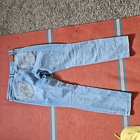 STUNNING LUCKY BRAND LOLITA SKINNY JEANS DISTRESSED embroidery pockets - Picture 9 of 12